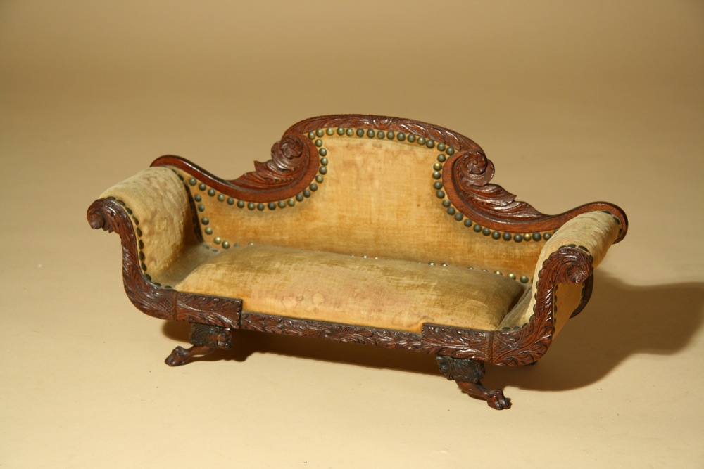 antique miniature sofa