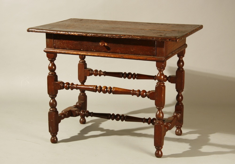 antique 'high-low' stretcher table