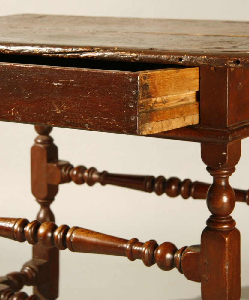 antique 'high-low' stretcher table