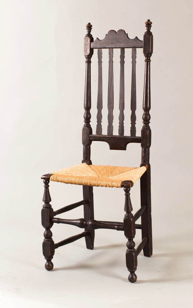 A William and Mary banister back sidechair