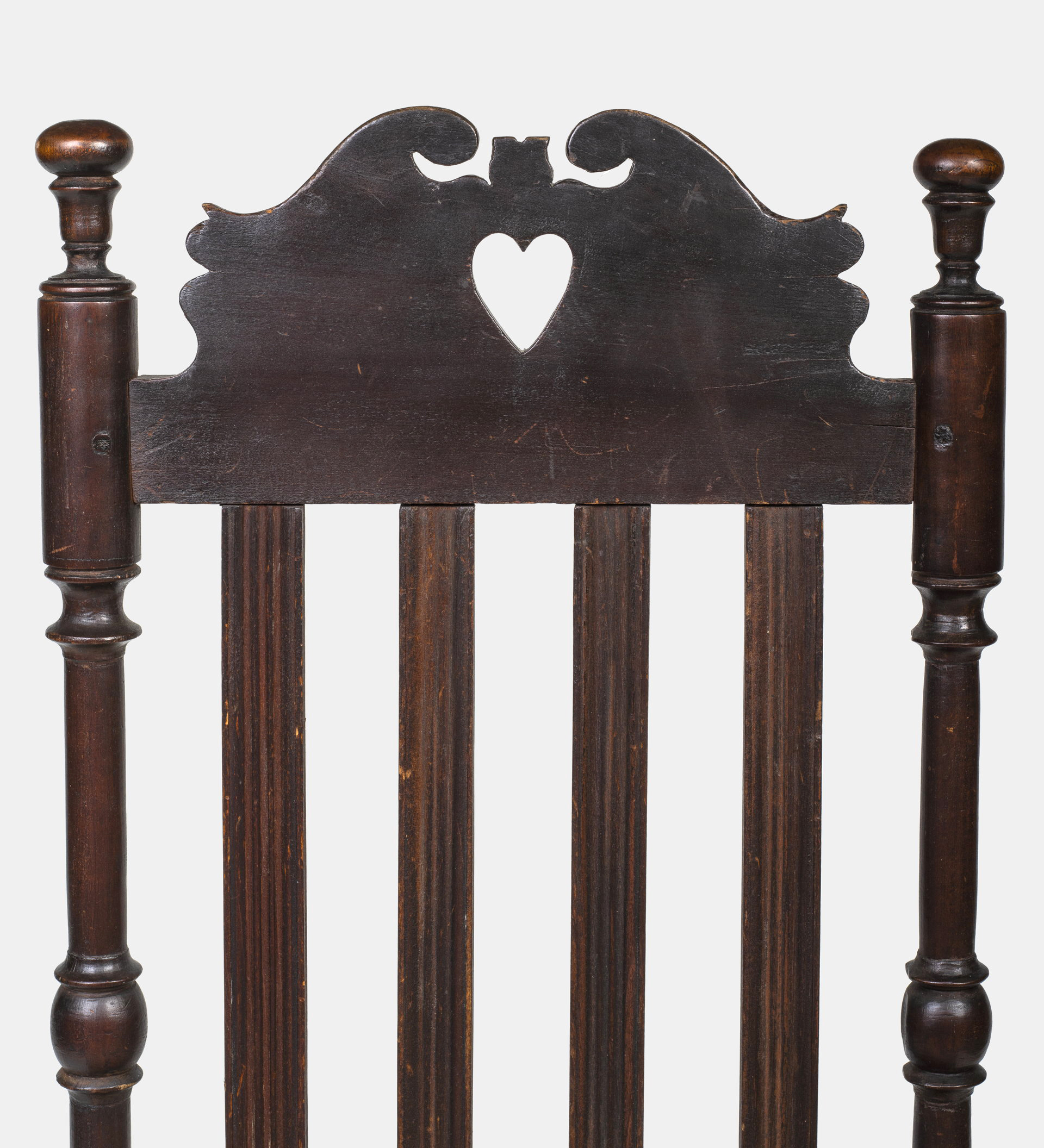 Heart and Crown Banister Back armchair